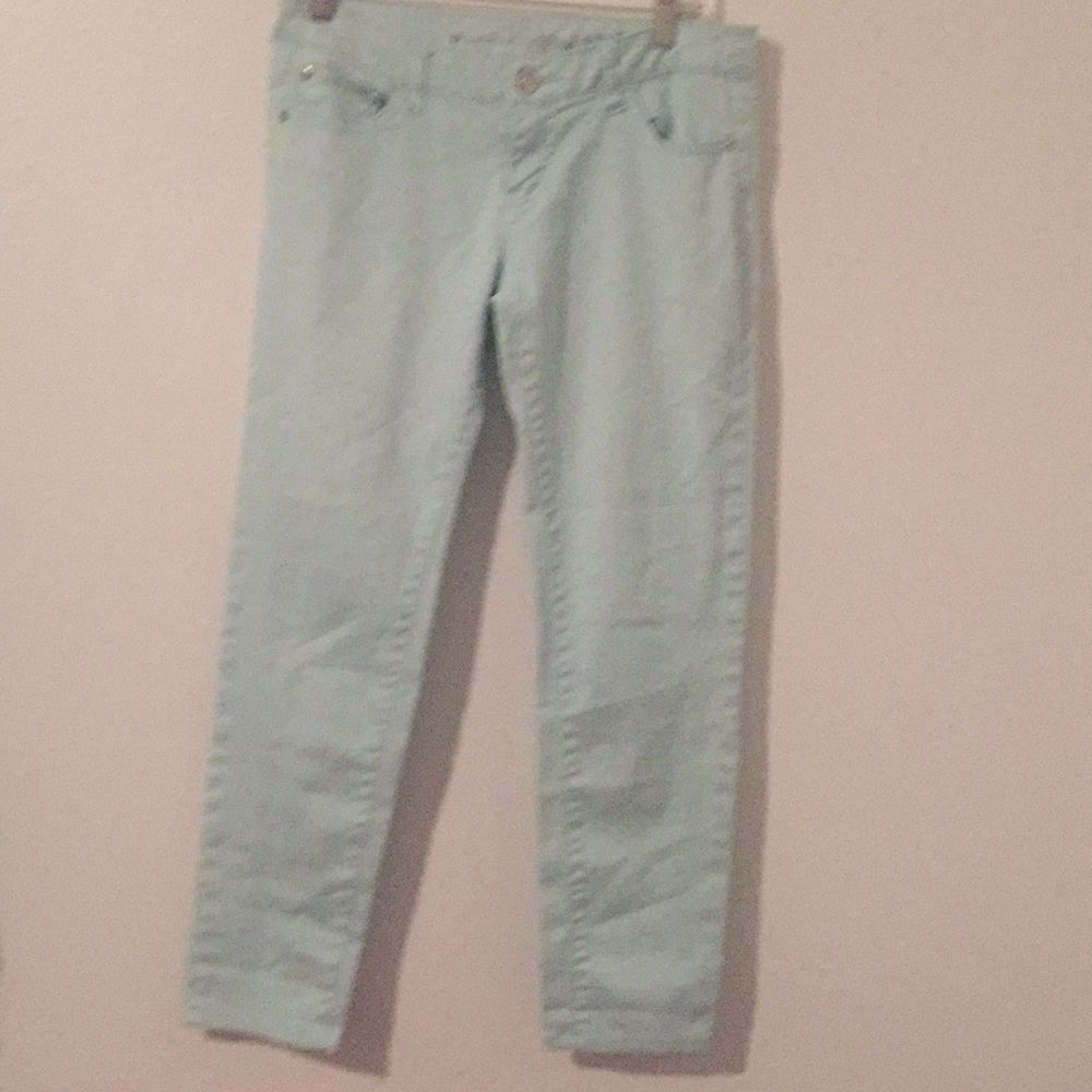 Mint colored jeans